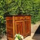 Large Louis XV country sideboard in walnut