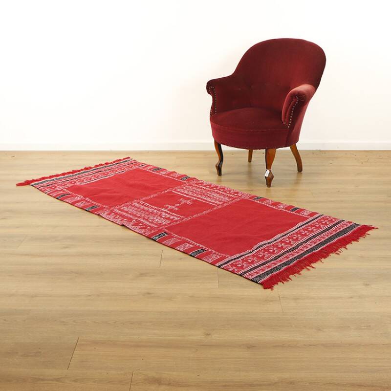 Vintage Kelim Rug in Red