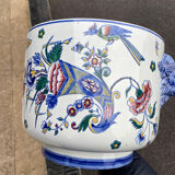 Earthenware cover pot of Gien XIXth