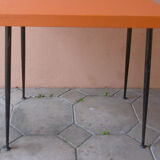 VINTAGE DESSERT TABLE - 70S - WOOD AND METAL