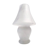 Murano glass table lamp with a pink marble effect, italy