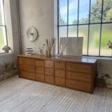 XXL golden oak craft furniture from the 50s