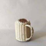 Miniature rattan watering can