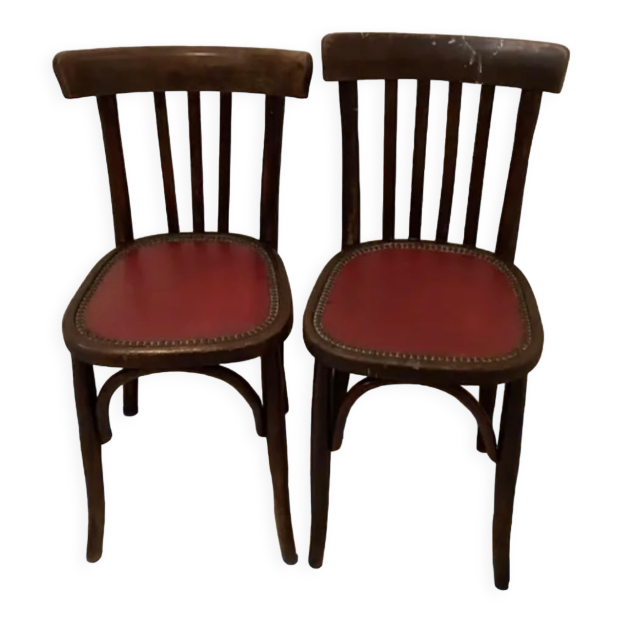 Set of 2 vintage bistro chairs 1930s 1940s