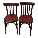 Set of 2 vintage bistro chairs 1930s 1940s