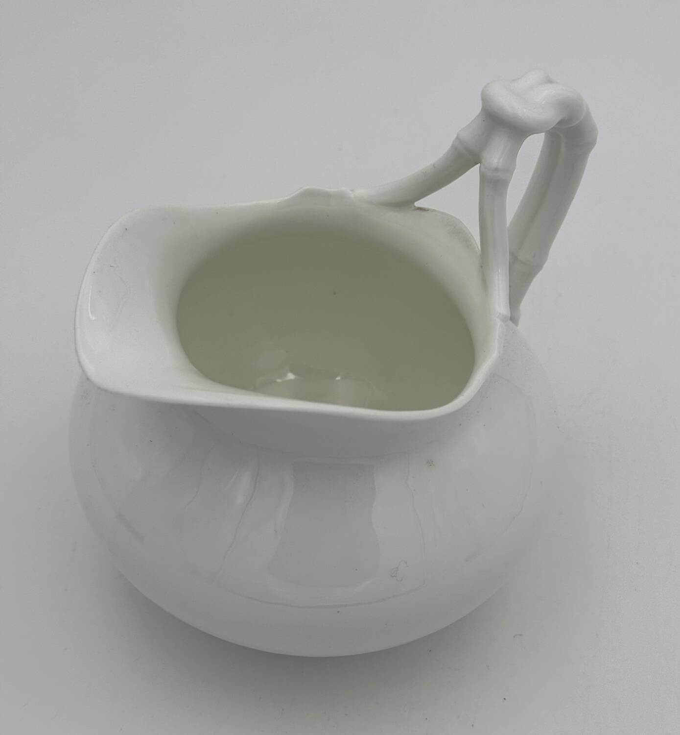 Creamer, vintage white porcelain milk jug