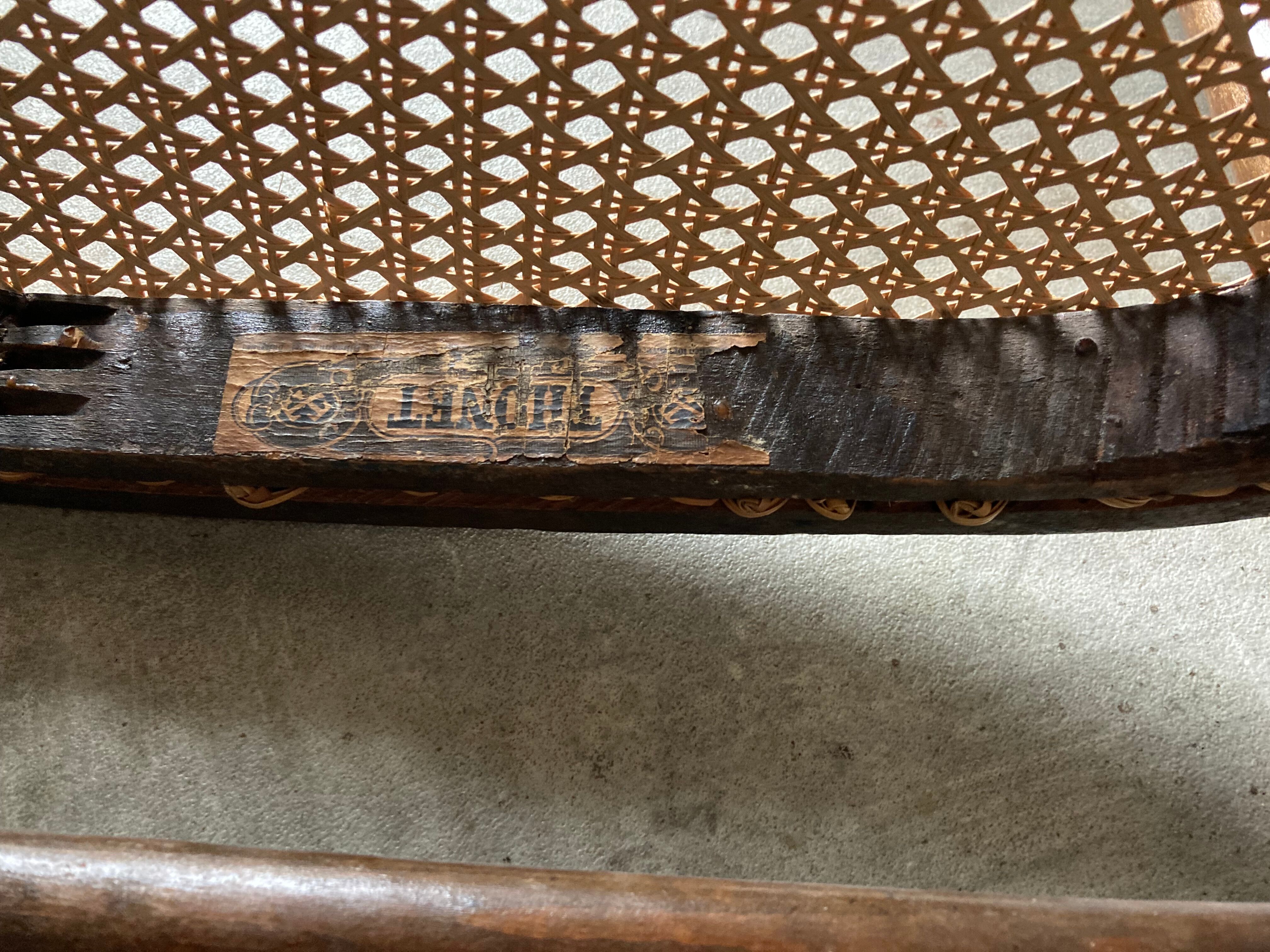 Series of 3 Thonet chairs