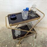Foldable vintage bar trolley