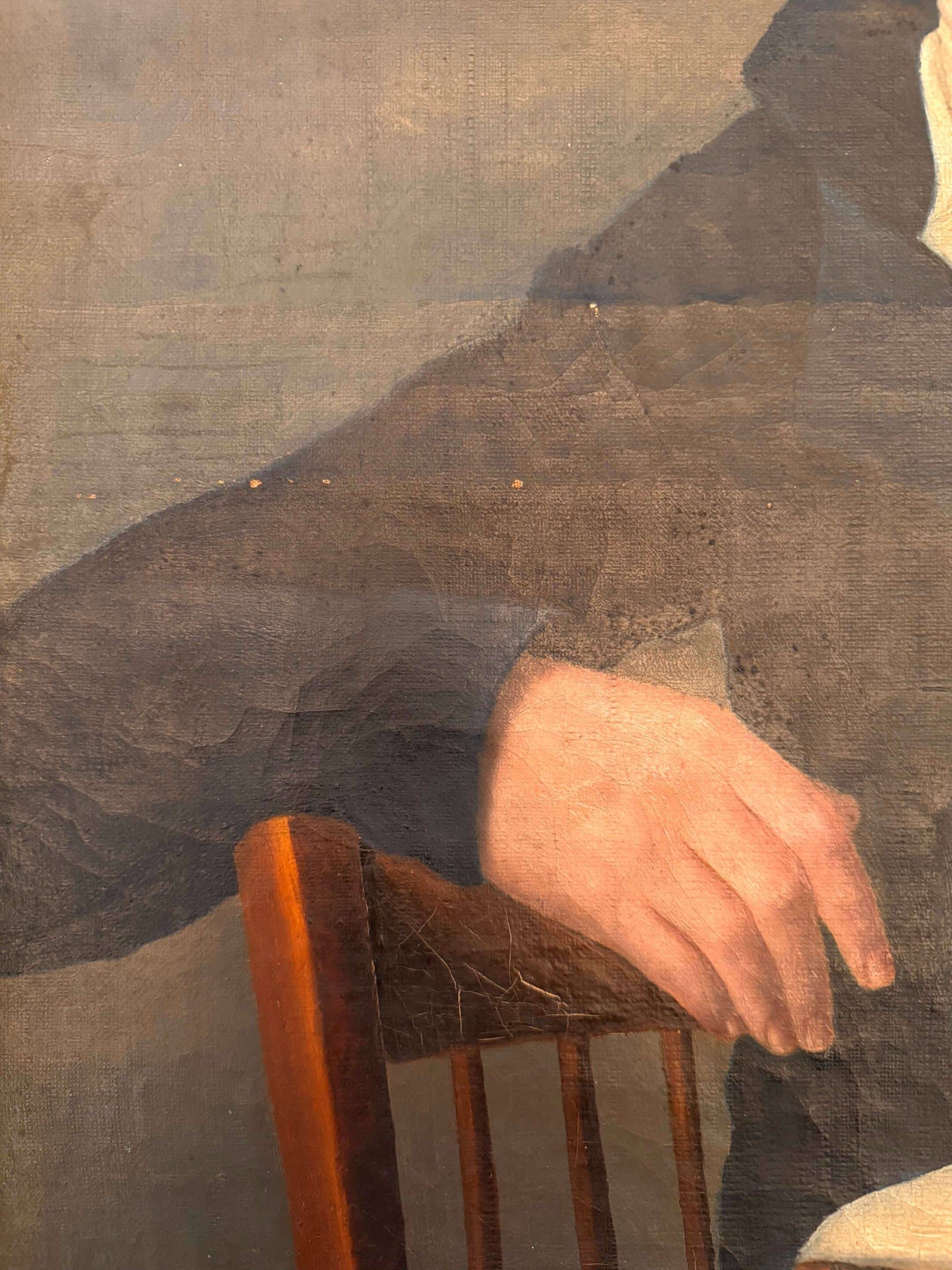 Portrait of a man, oil on canvas 19th century