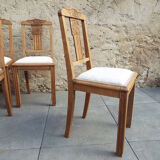 4 art deco chairs