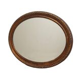 Miroir dans un cadre en bois, design danois, années 1960, production : Danemark
