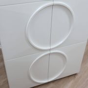Italian Space Age Wardrobe white lacquered F.lli Proserpio 1960s