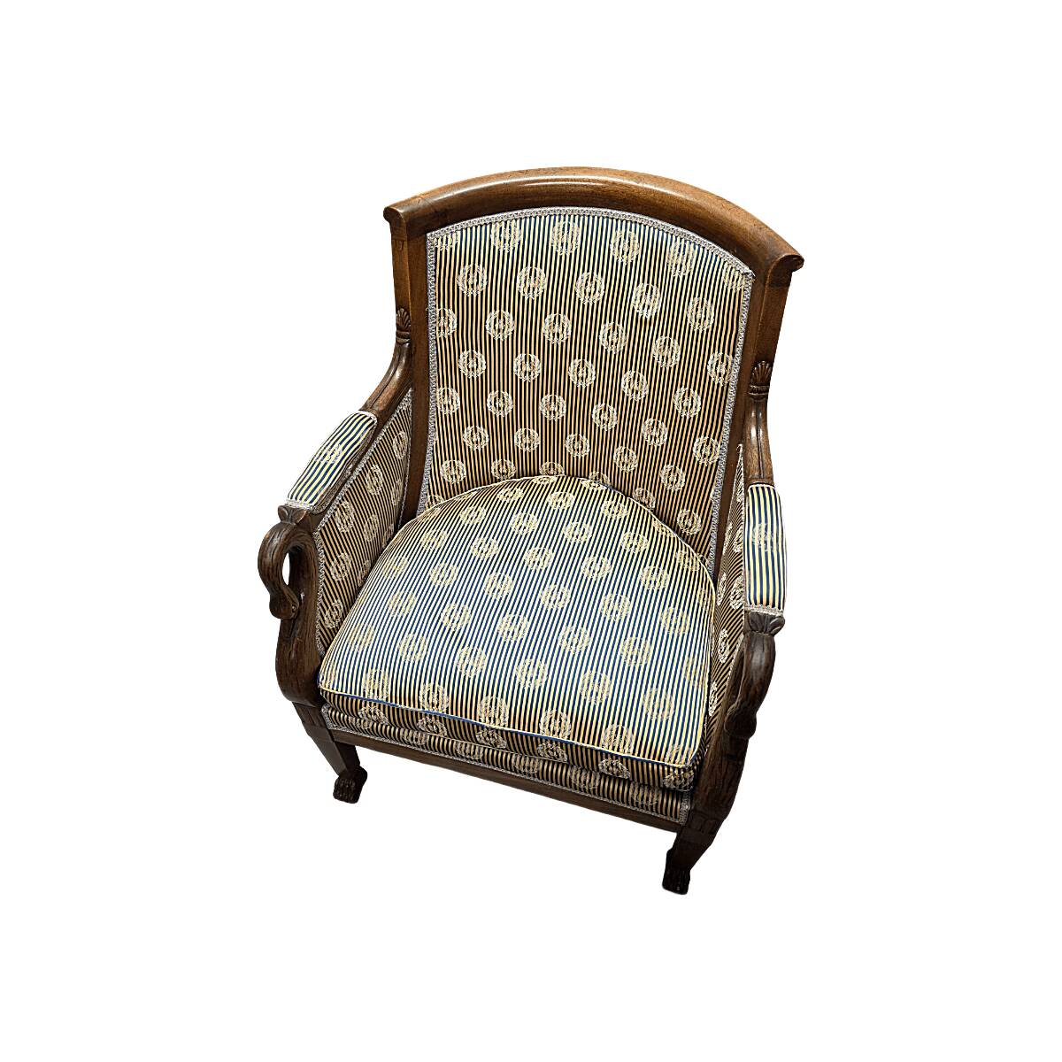 French Empire Bergère with Swan Necks