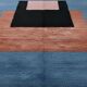 Handwoven Moroccan rug, natural wool, 250cm x 150cm, elegant decoration.