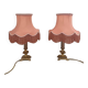 Pair of fringed lamps