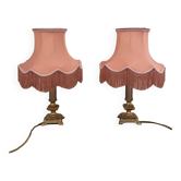 Paire de lampes à franges