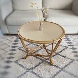 Table basse en rotin