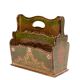 Set of 3 florentine newspaper rack, letter holder, paper basket 1960s italy