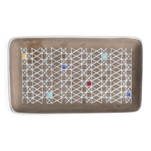 Brown and White "Corso" Ceramic Dish by Ingrid Atterberg for Upsala Ekeby, 1950s