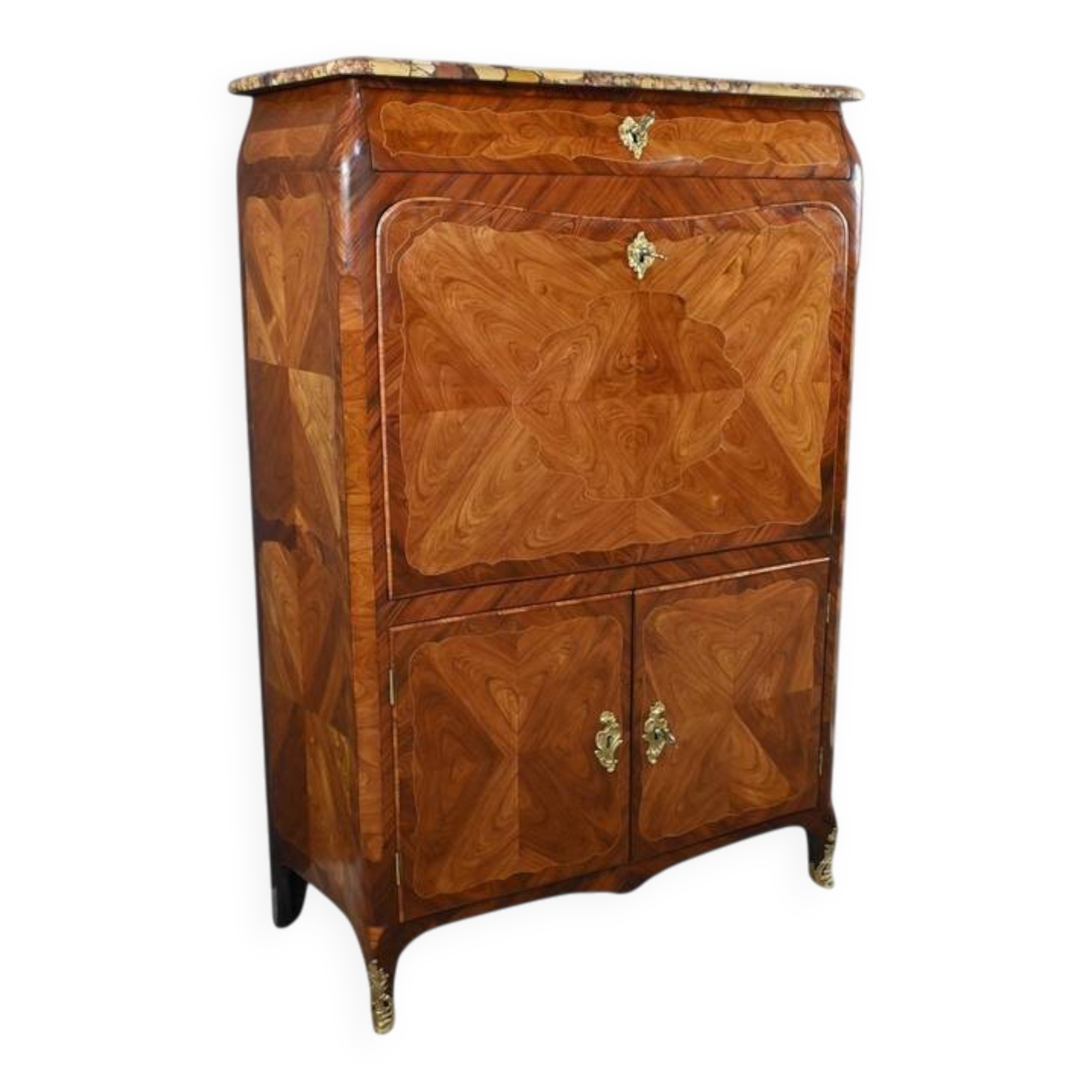Precious wood secretary, Louis XV – Late 18th century