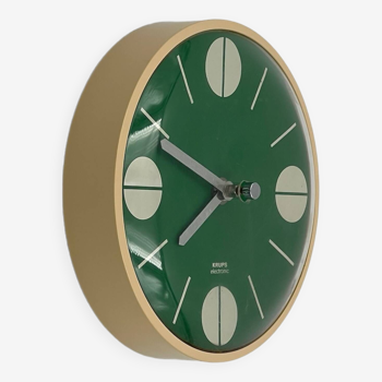 Krups Germany Retro Green Wall Clock - Iconic 70s Space Age Design