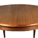 Vintage Scandinavian teak table, Baumann style table