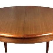 Vintage Scandinavian teak table, Baumann style table