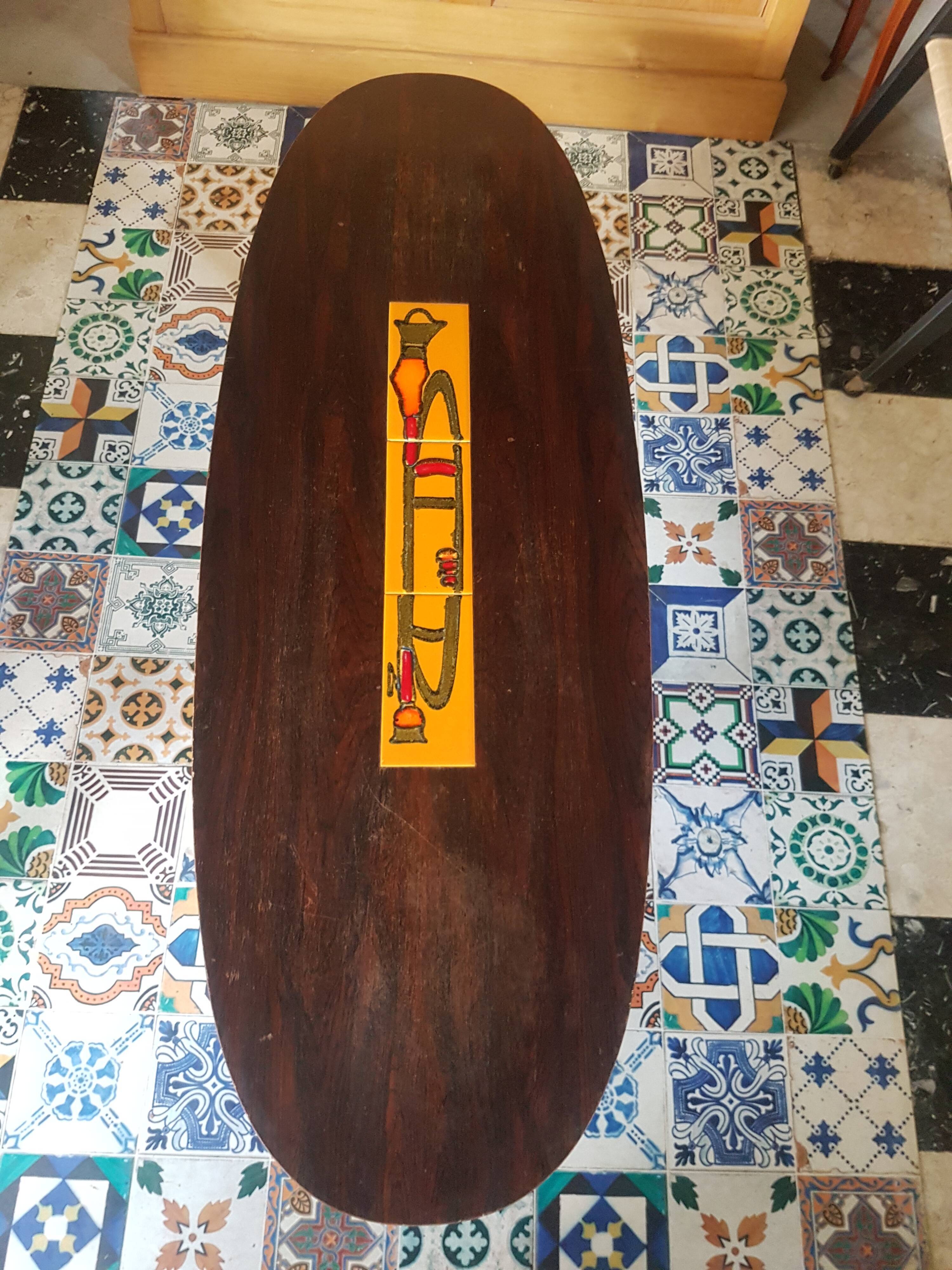 Vintage ceramic lounge coffee table