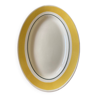 Serving dish Gien yellow