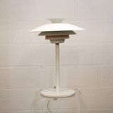 White vintage Danish desk lamp by Jeka Metaltryk - Model Sofie - Denmark 70s