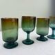 Blown glass goblets