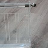 Vintage plexiglass magazine rack France 1980s