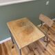 The 1950 school desk with its integrated chair