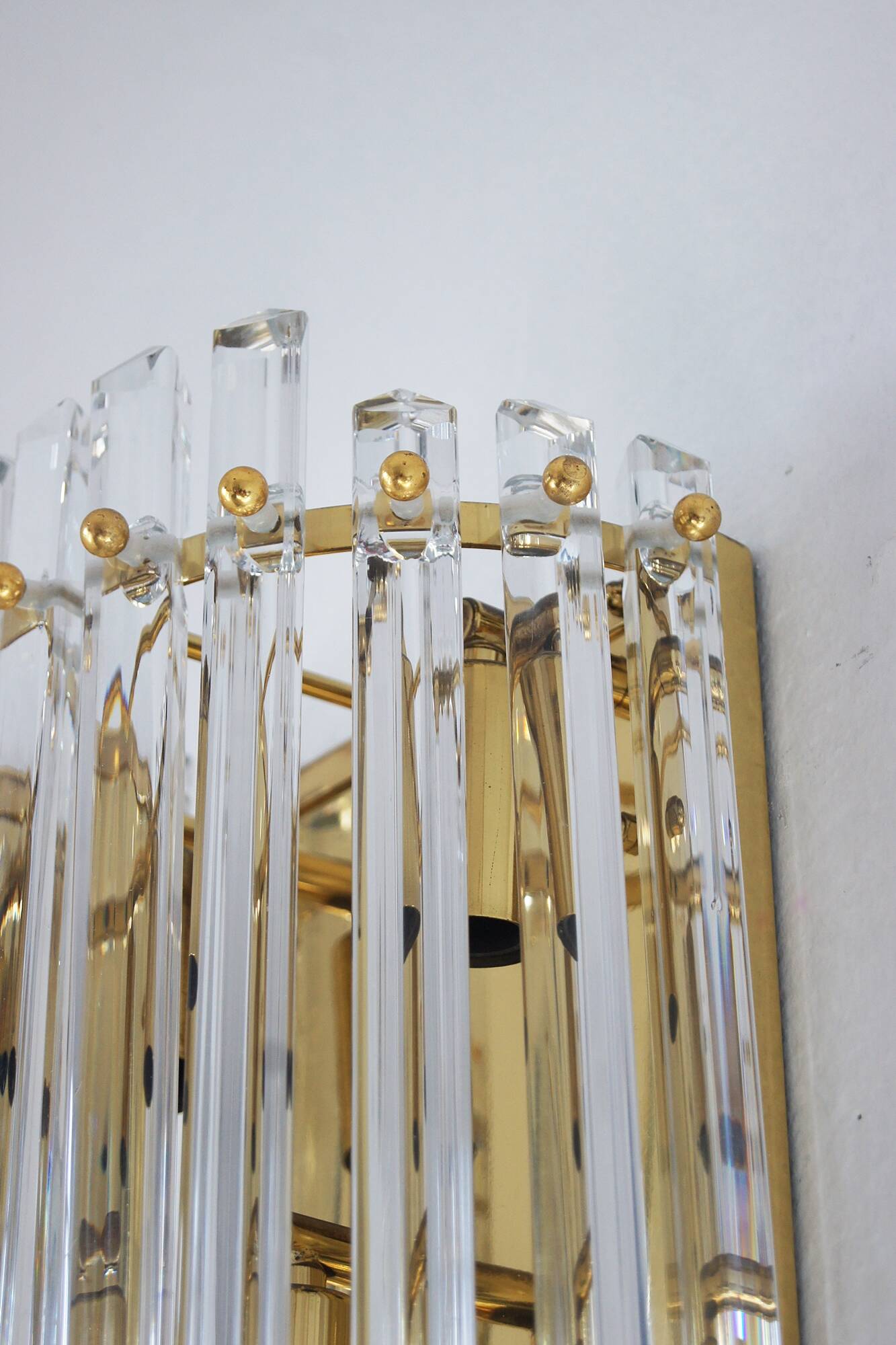 Two Large Wall Lamps in Style Venini