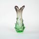 Green vase, Murano glass, 1960s, made in Italy