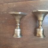 Pair of brass candlesticks