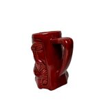 Saint Clement red earthenware pitcher with stork decoration circa 1940