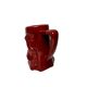 Saint Clement red earthenware pitcher with stork decoration circa 1940