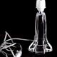 Pied de lampe en cristal signé Daum France