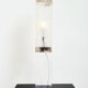 Table lamp in plexiglass and aluminium, Italy, 1970s