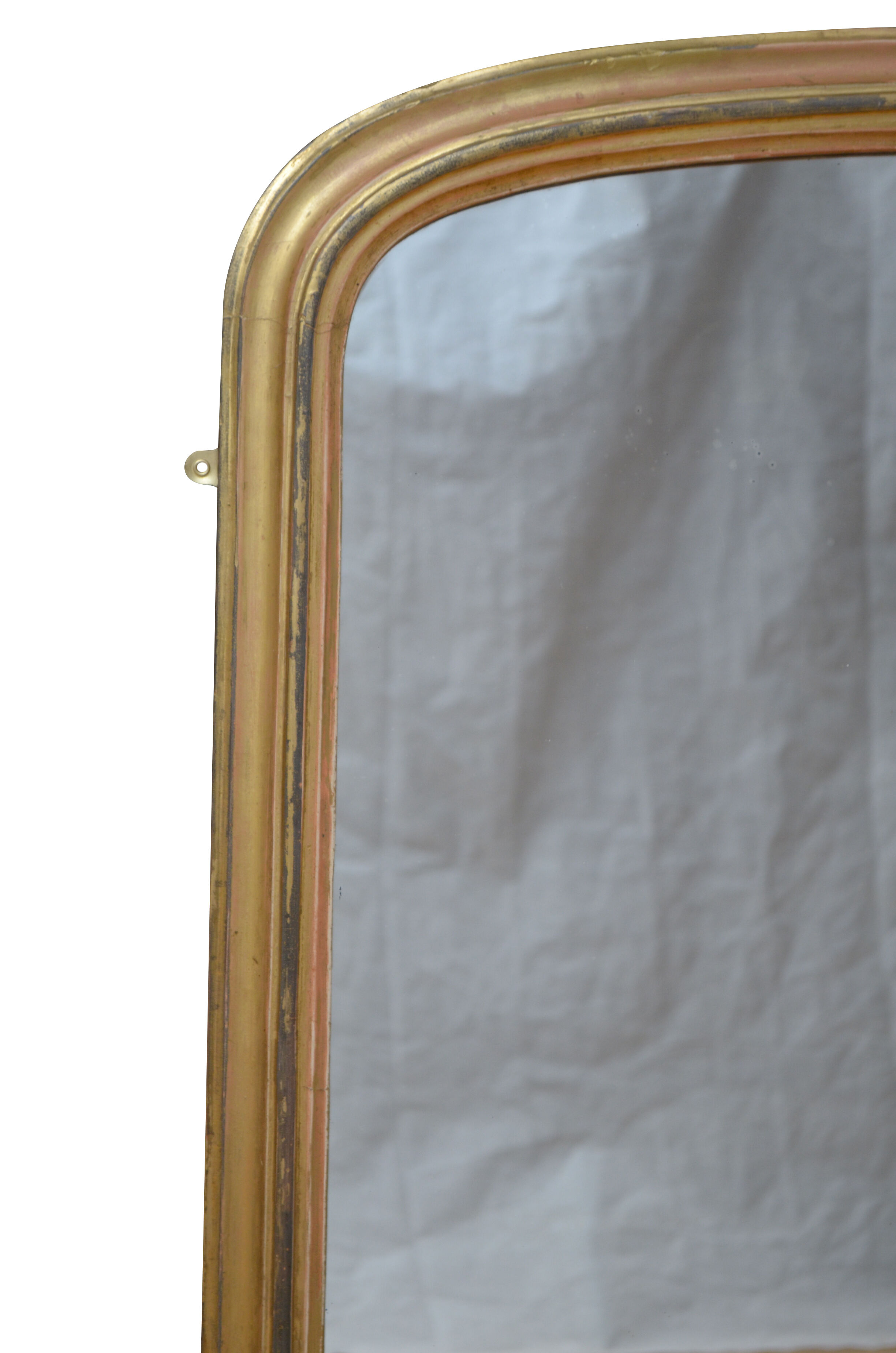 Victorian Giltwood Overmatel Mirror