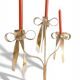 Large Gilt Wrought Iron Candelabra with Patina in Maison Jansen Style
