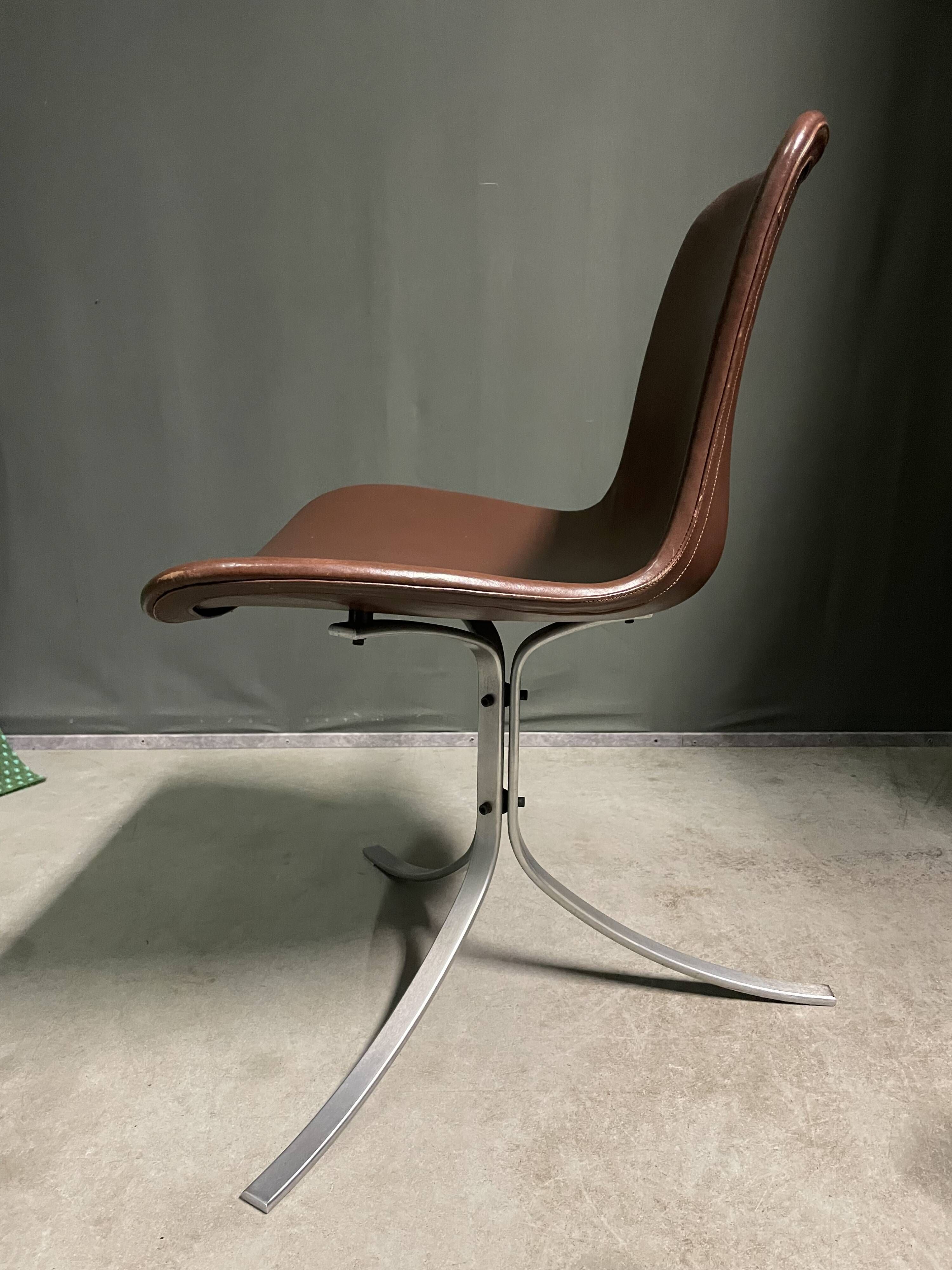 Set of 4 - pk9 chairs by poul kjærholm for e. kold christensen, 1960s