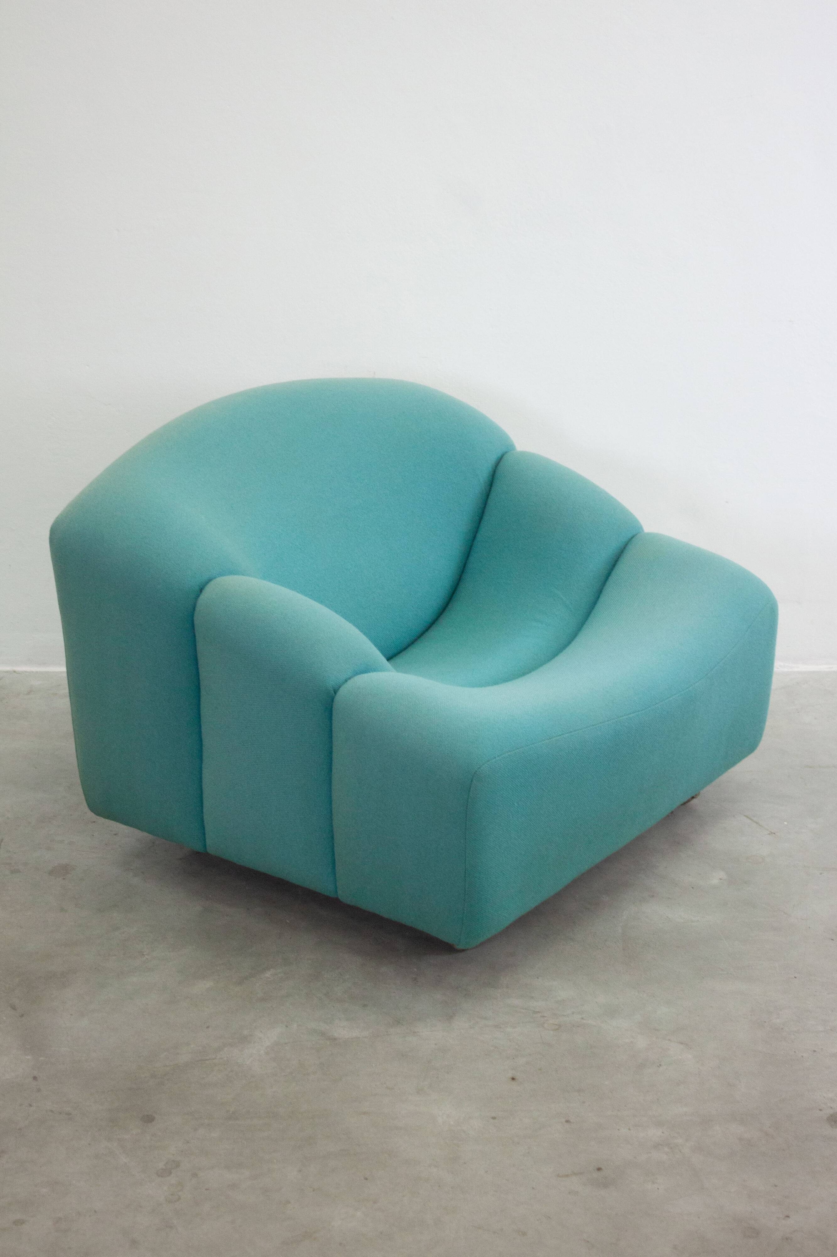 Chaise longue Artifort ABCD par Pierre Paulin (Sarcelle)