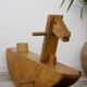 50s wooden rocking horse