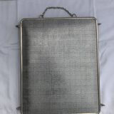 Former mirror triptych barbier contour metal chromé - vintage chain 24x30cm