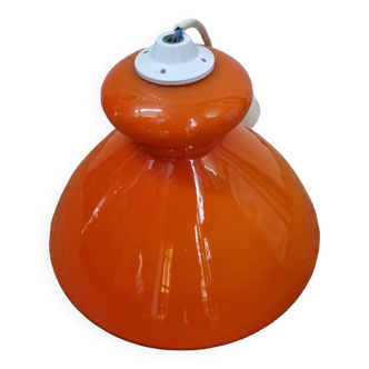 Suspension opaline orange de 1970