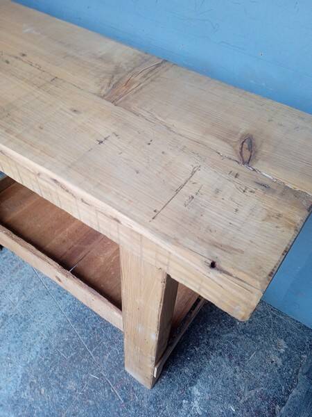 Workbench 120cm old solid wood