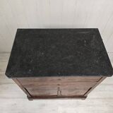 Commode ancienne en acajou flammé de style louis philippe
