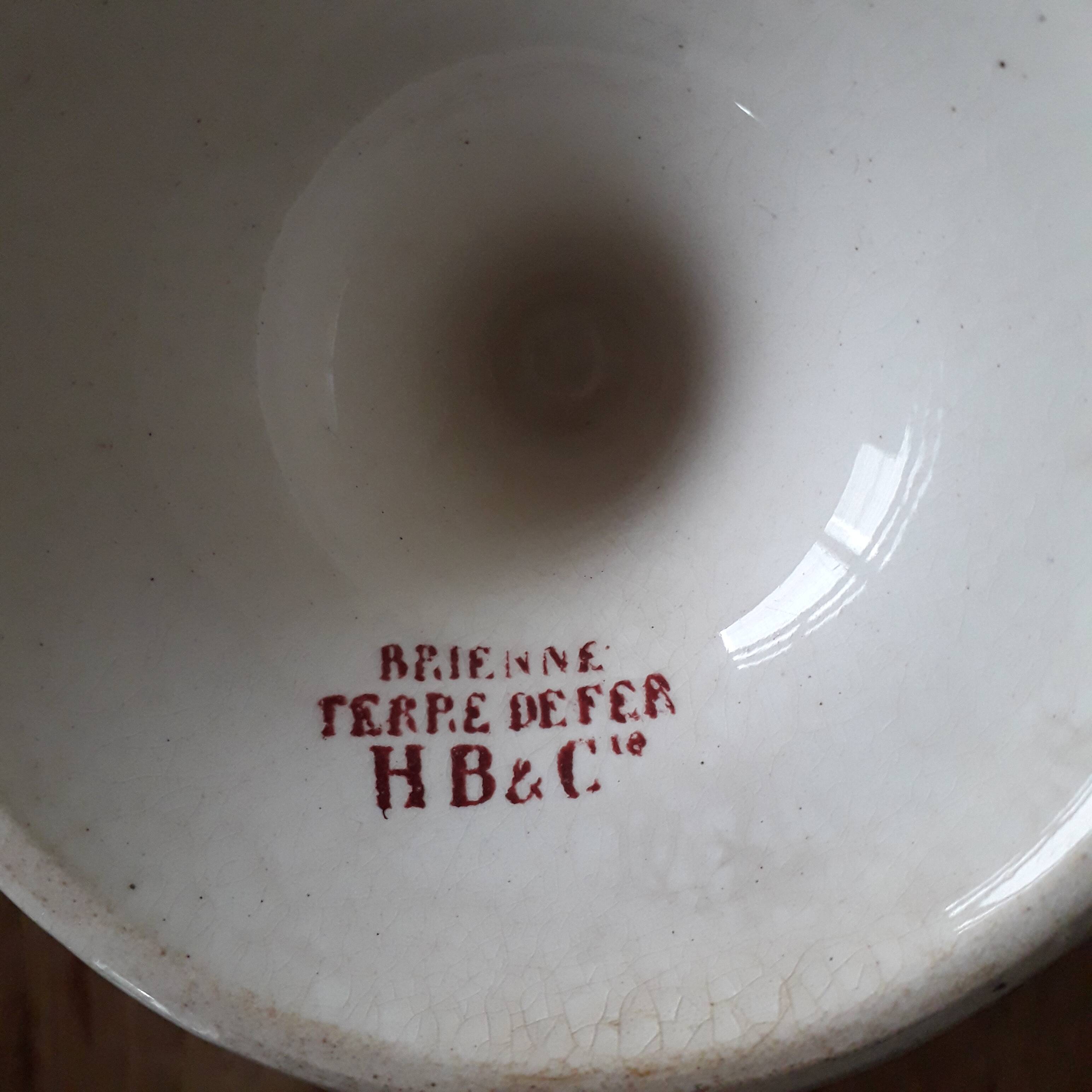 Earthenware compote HB and co.